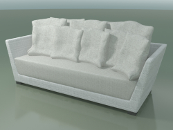 Weißgrau gewebtes Polyethylen-Sofa InOut (503)