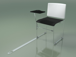 Silla apilable con accesorios 6600 (polipropileno blanco con segundo color, CRO)