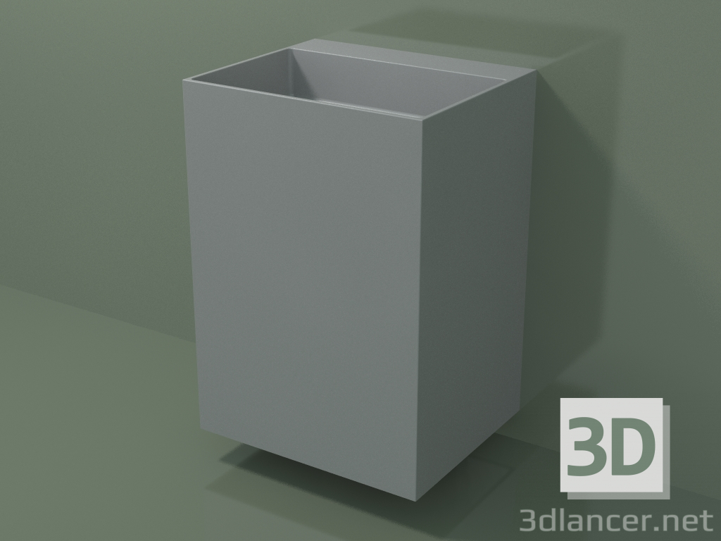 3d model Lavabo de pared (03UN36303, Silver Grey C35, L 60, P 50, H 85 cm) - vista previa