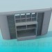 3D Modell Symmetrische Wandschrank - Vorschau