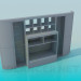 3D Modell Symmetrische Wandschrank - Vorschau