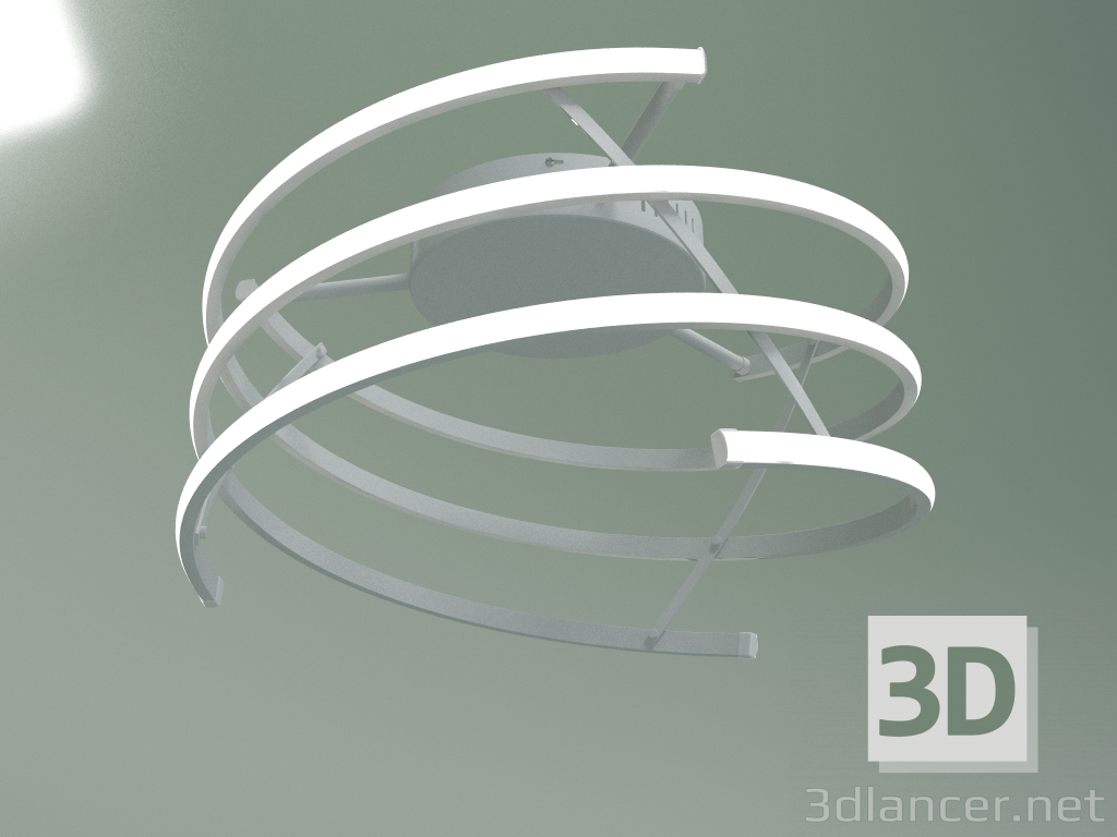 modello 3D Lampada da soffitto a LED Breeze 90229-3 (bianco) - anteprima