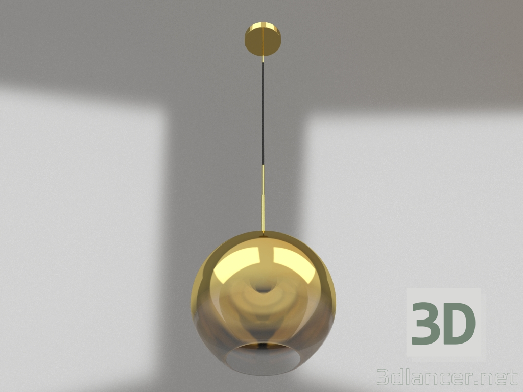 Modelo 3d Pingente Sunrise transparente, dourado (07565-20.33) - preview