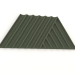 3d model Panel de pared 3D WEAVE (verde oscuro) - vista previa