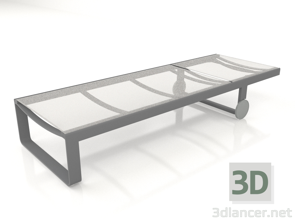 3D Modell Hohe Chaiselongue (Anthrazit) - Vorschau