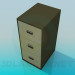 3d model Gabinete con cajones - vista previa