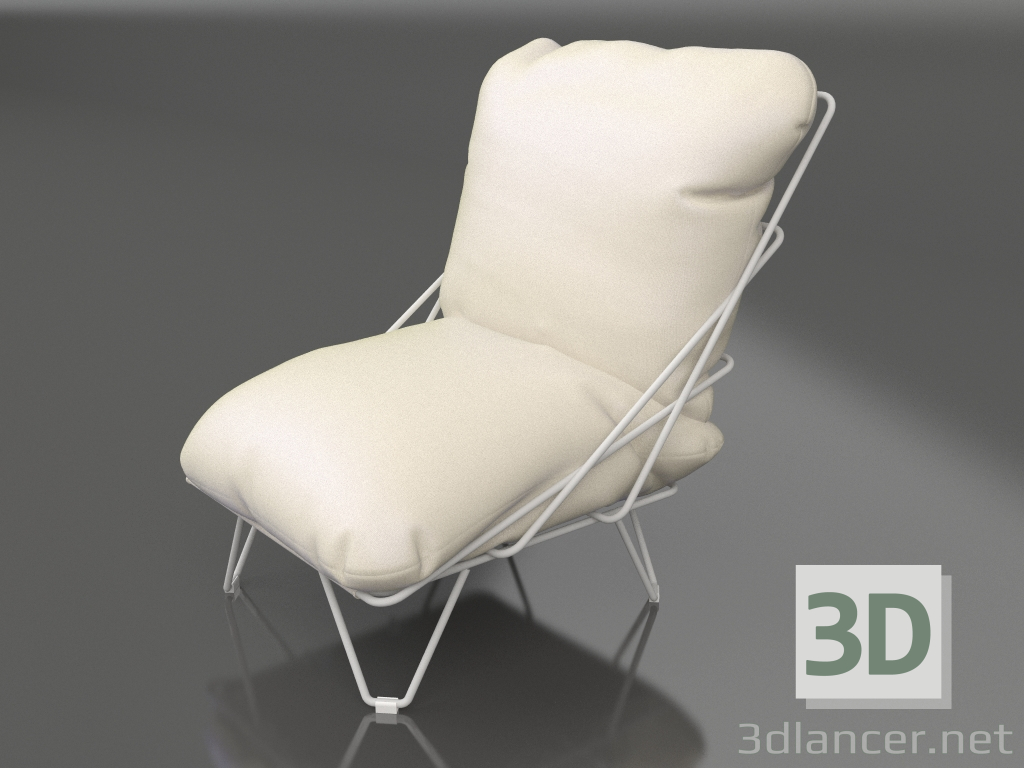 modèle 3D Fauteuil (Gris) - preview