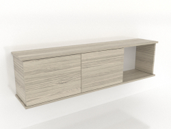 Mensola sospesa SHELF 7 (con 1 vano aperto a destra) 1400 mm (rovere schiarito)