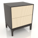 modello 3D Comodino FARGO 2 cassetti con frontali fresati (vaniglia, rovere wengé, opzione 3) - anteprima