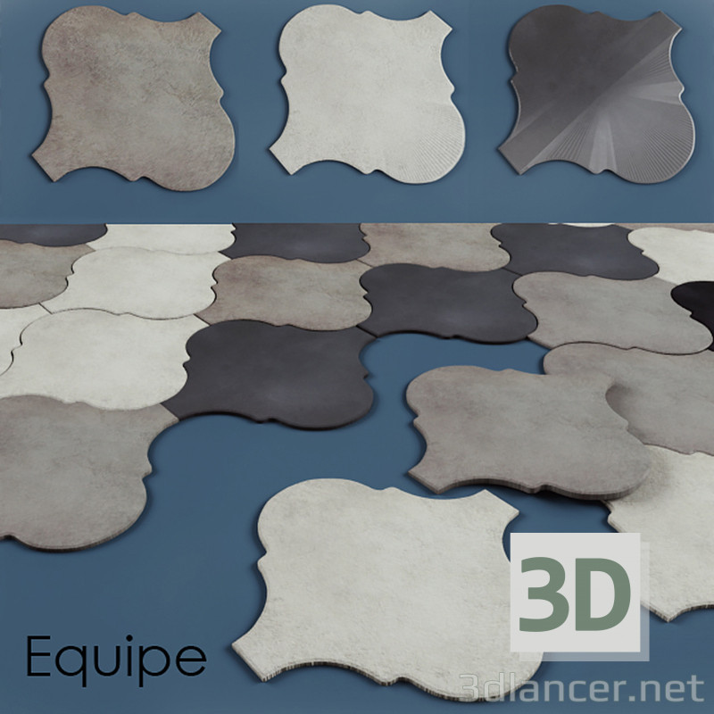 3d model Baldosas cerámicas Equipe Ceramicas LITHIUM - vista previa