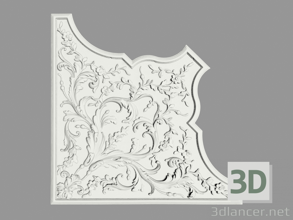 3d model Angulo decorativo (FU2) - vista previa