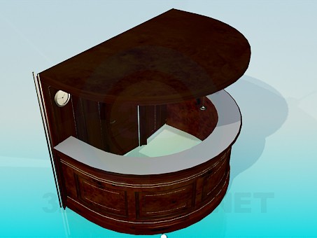 3d model Recepcionista - vista previa