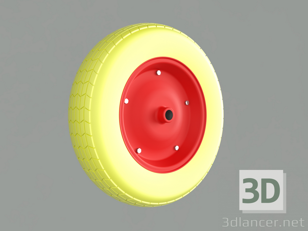 3d model Rueda de poliuretano - vista previa