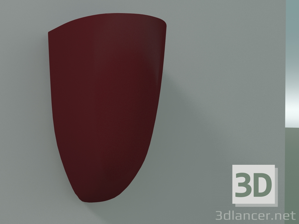 3d model Pote de pared Kikibio (RAL 3005) - vista previa