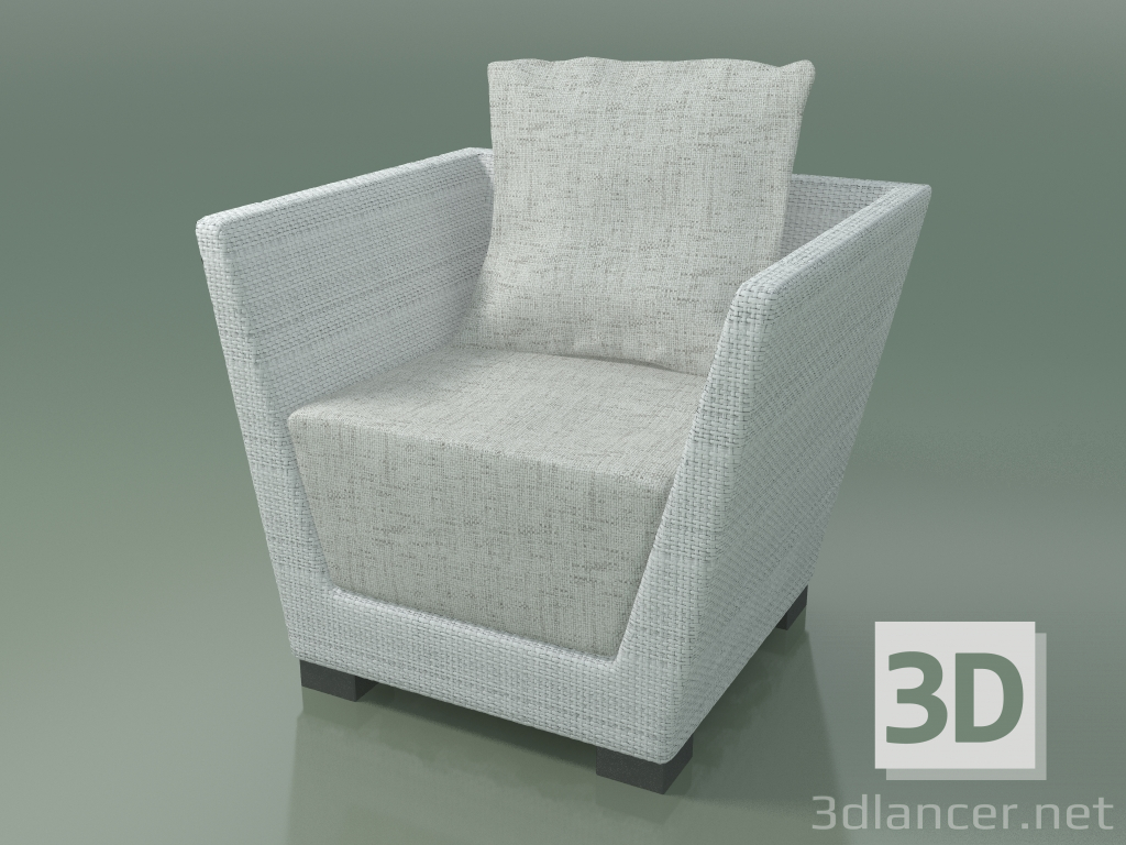 3d model Armchair in white-gray InOut polyethylene (505) - preview