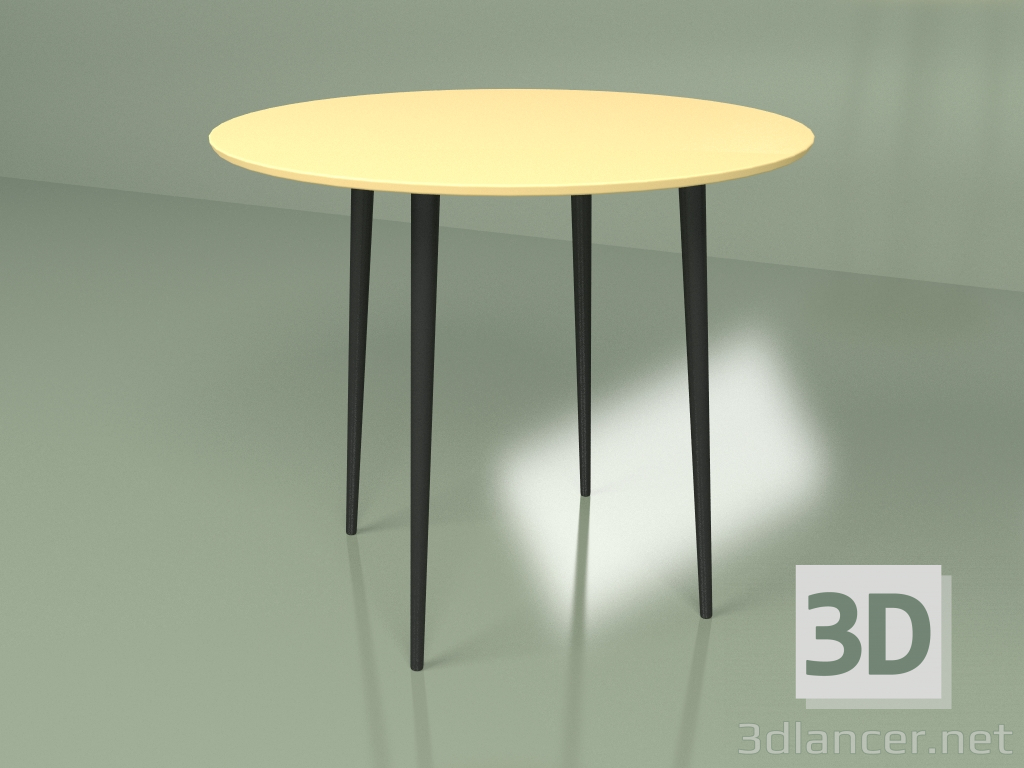 3D modeli Mutfak masası Sputnik 90 cm (sarı hardal) - önizleme