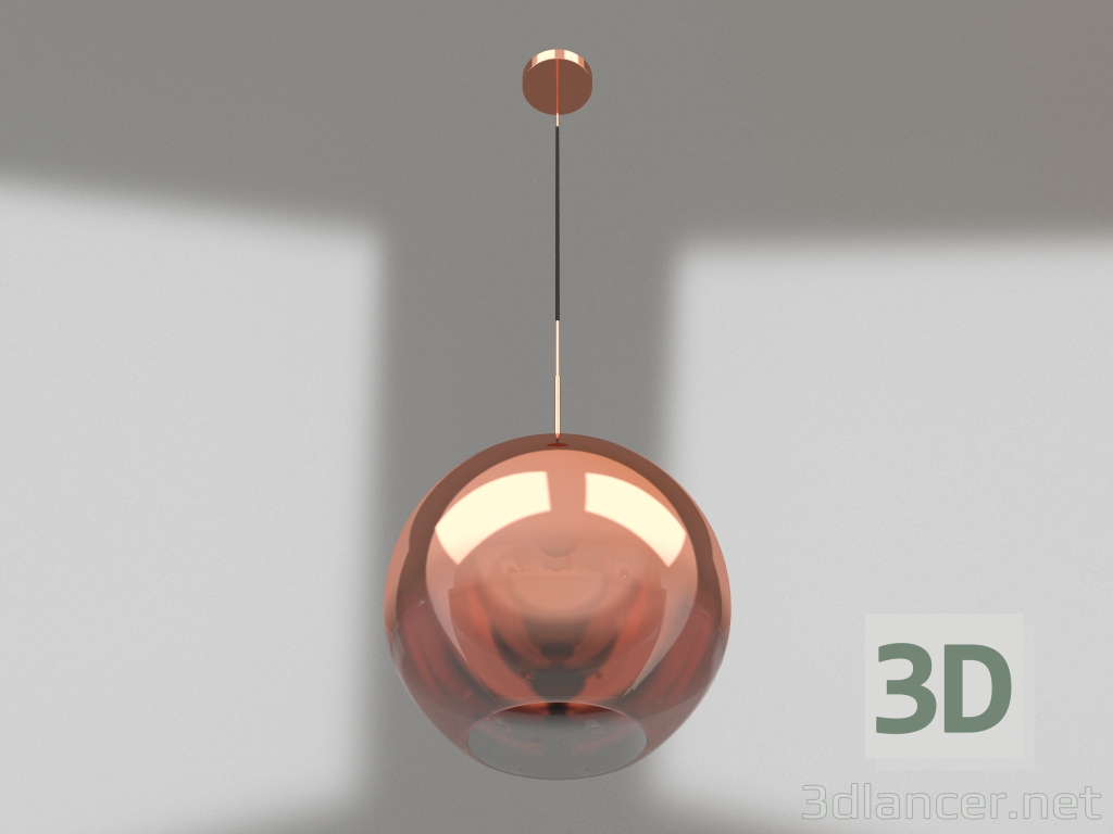 modèle 3D Suspension Sunrise transparente, roses. or (07565-25.32) - preview