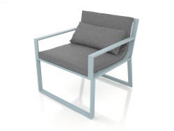 Fauteuil club (Bleu gris)