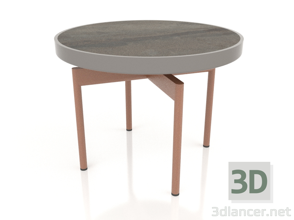 3d model Mesa de centro redonda Ø60 (Gris cuarzo, DEKTON Radium) - vista previa