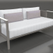 3d model 2-seater sofa (Quartz gray) - preview