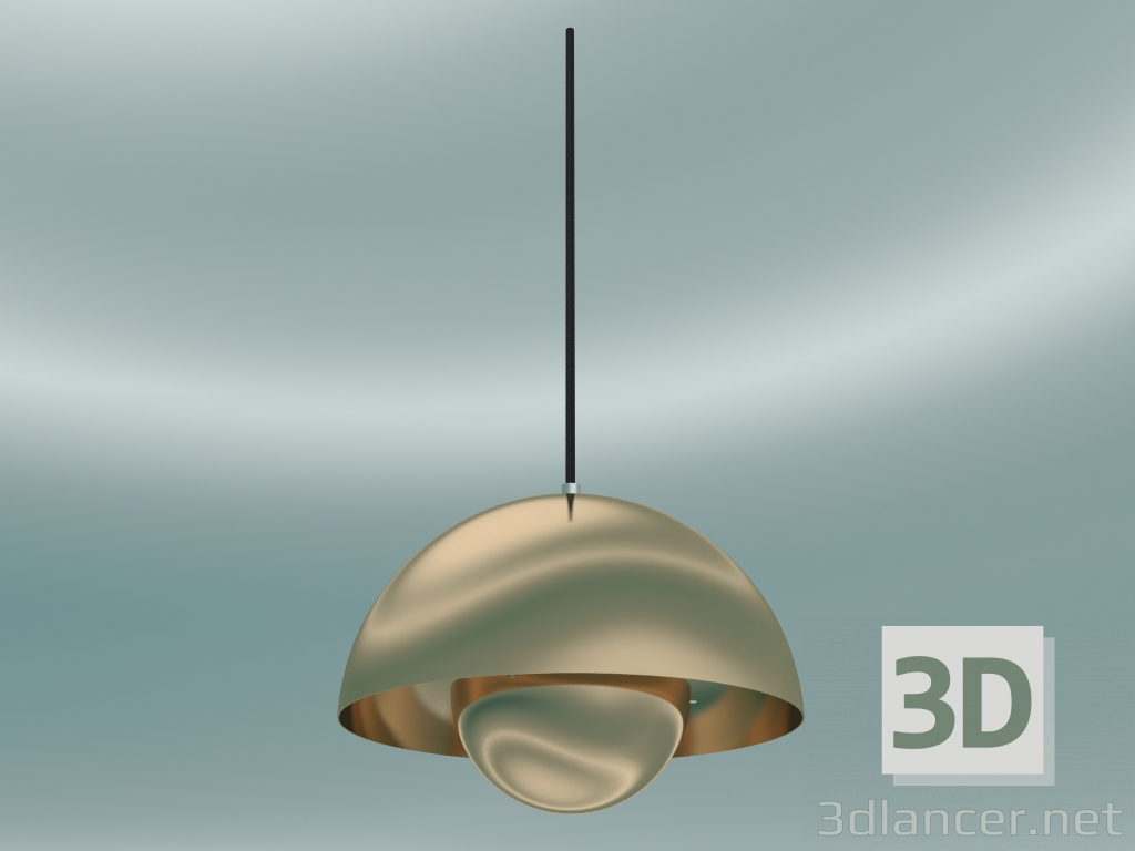 3d model Pendant lamp Flowerpot (VP1, Ø23cm, H 16cm, Polished Brass) - preview