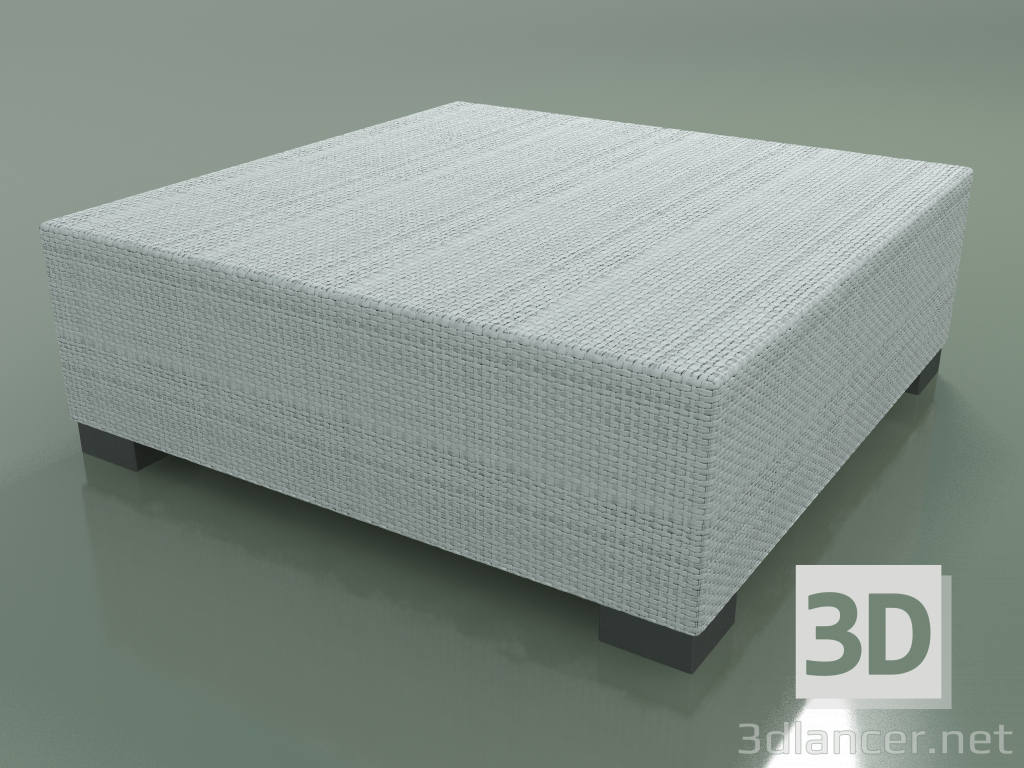 3D modeli InOut Beyaz-Gri Polietilen Dokuma Orta Sehpa (514) - önizleme