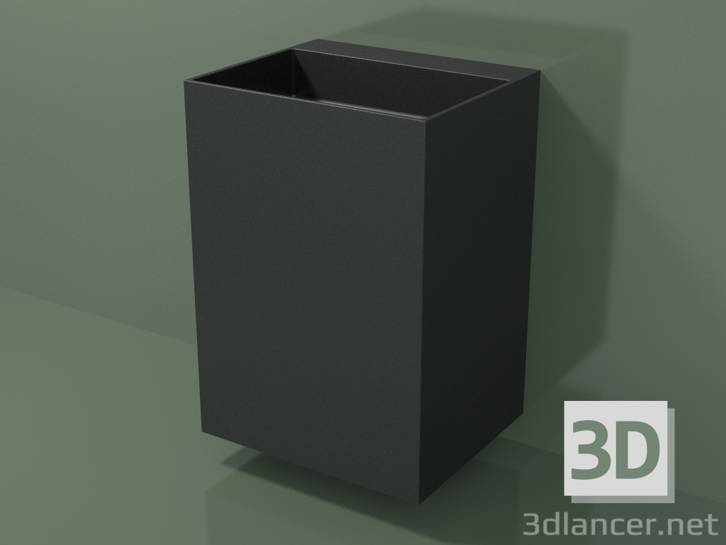 3d model Lavabo de pared (03UN36303, Deep Nocturne C38, L 60, P 50, H 85 cm) - vista previa