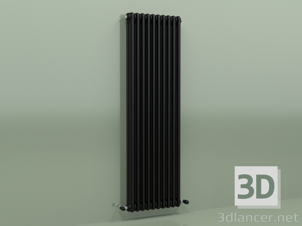 Modelo 3d Radiador TESI 3 (H 1500 10EL, Preto - RAL 9005) - preview