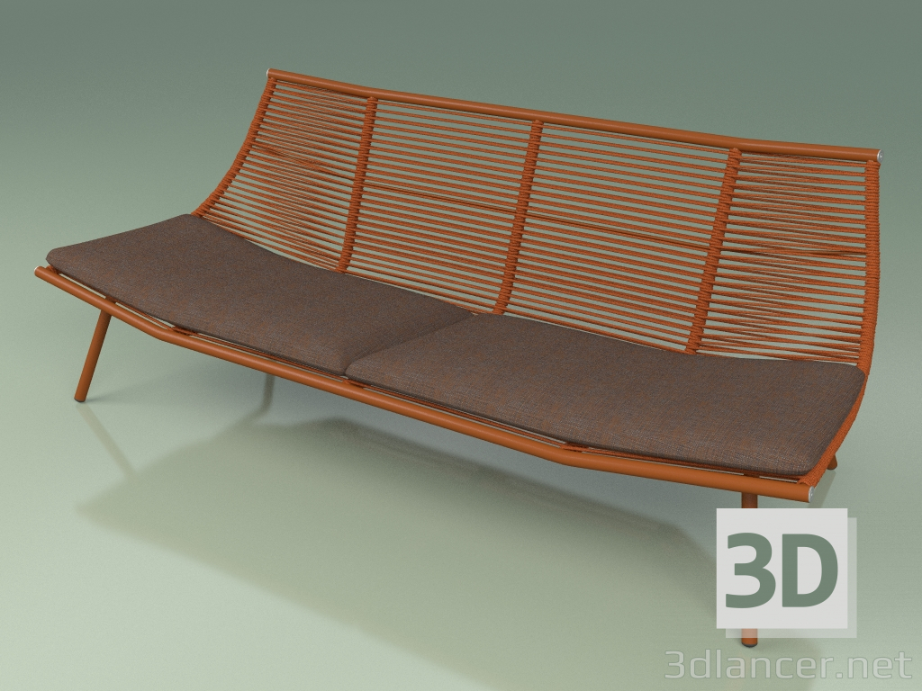 Modelo 3d Sofá 005 (metal enferrujado) - preview