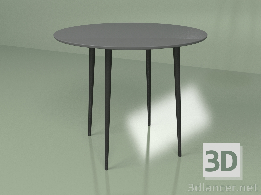 modello 3D Tavolo da cucina Sputnik 90 cm (grigio scuro) - anteprima