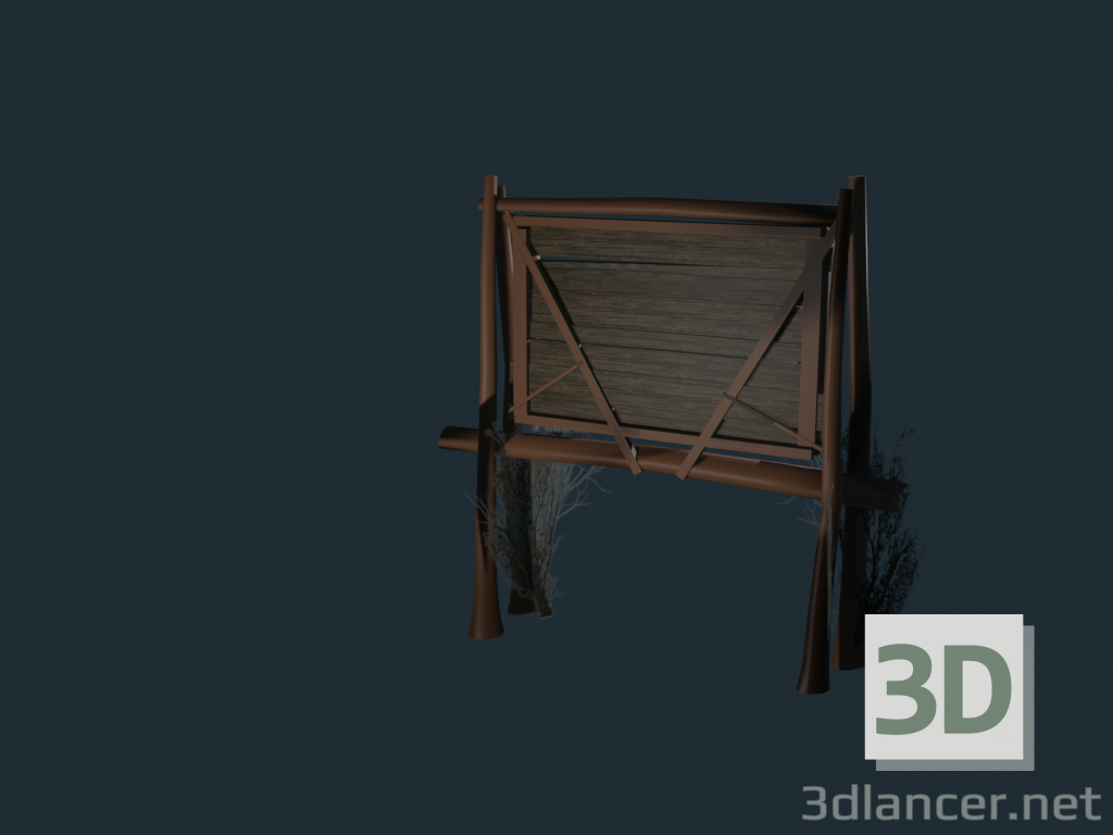 modèle 3D de tableau d'affichage acheter - rendu