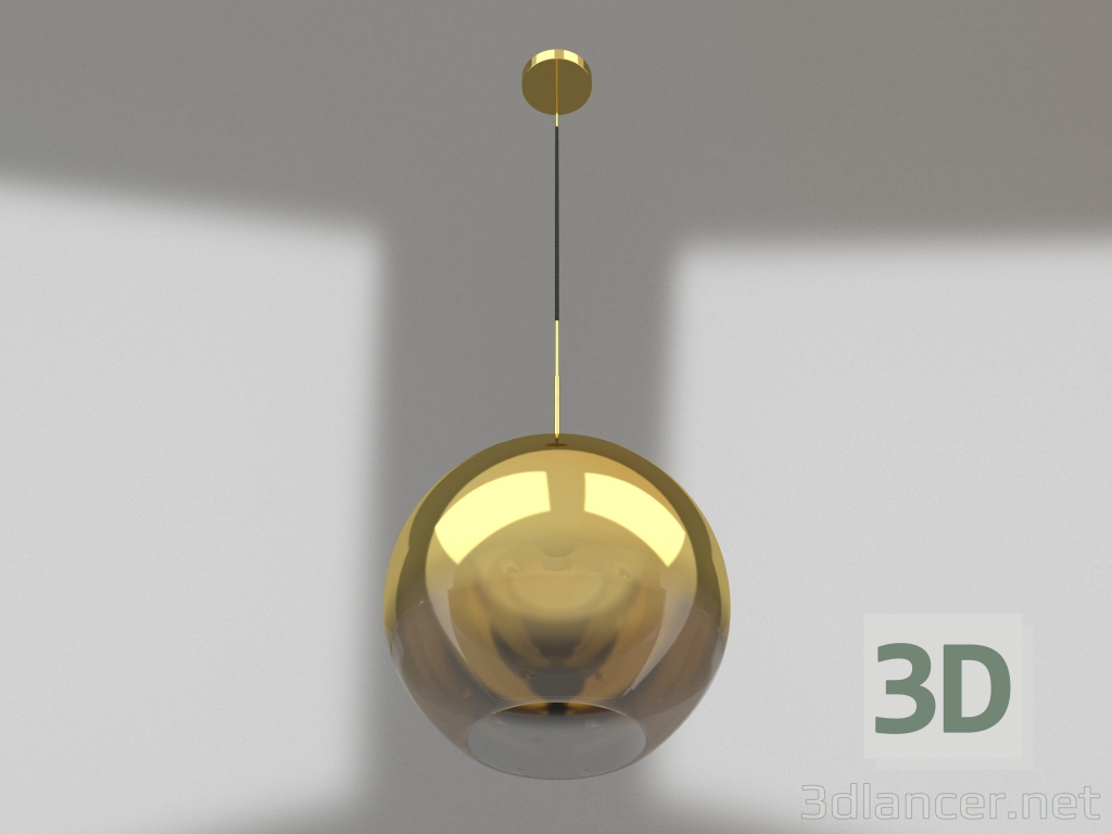 Modelo 3d Pingente Sunrise transparente, dourado (07565-25.33) - preview