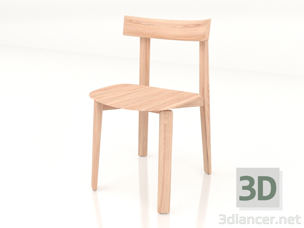 modello 3D Sedia Nora (chiara) - anteprima