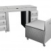 3d model Diva dressing table, white - preview