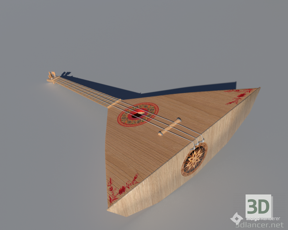 3D modeli Balalaika (orijinal) - önizleme