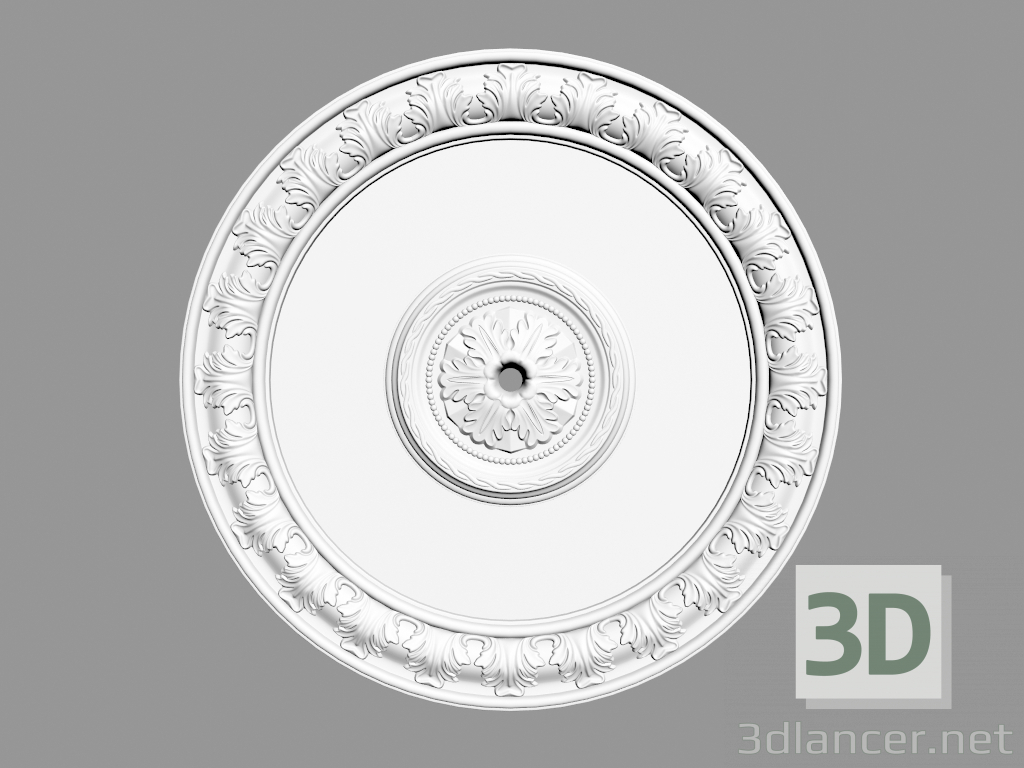 3d модель Розетка потолочная (Р66) – превью