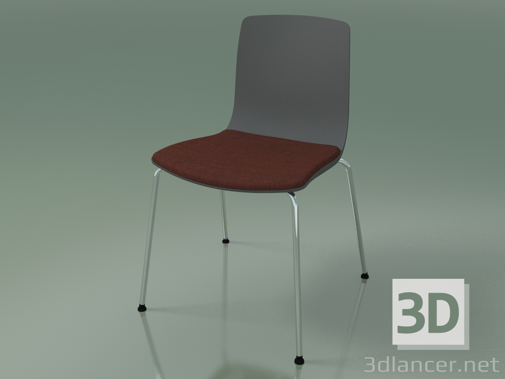 Modelo 3d Cadeira 3974 (4 pernas de metal, polipropileno, com um travesseiro no assento) - preview