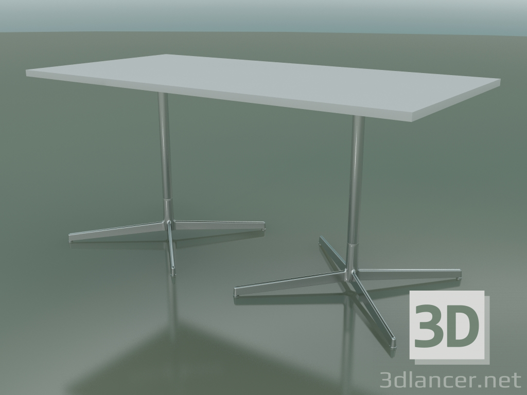 Modelo 3d Mesa retangular com base dupla 5527, 5507 (H 74 - 79x179 cm, branco, LU1) - preview