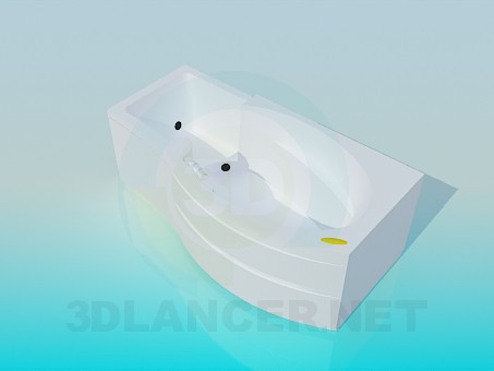 3d model Baño-Jacuzzi - vista previa