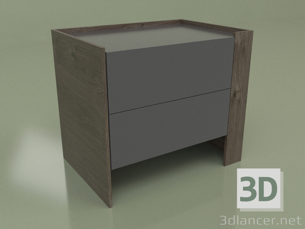 3d model Bedside table CN 200 (Mocha, Anthracite) - preview