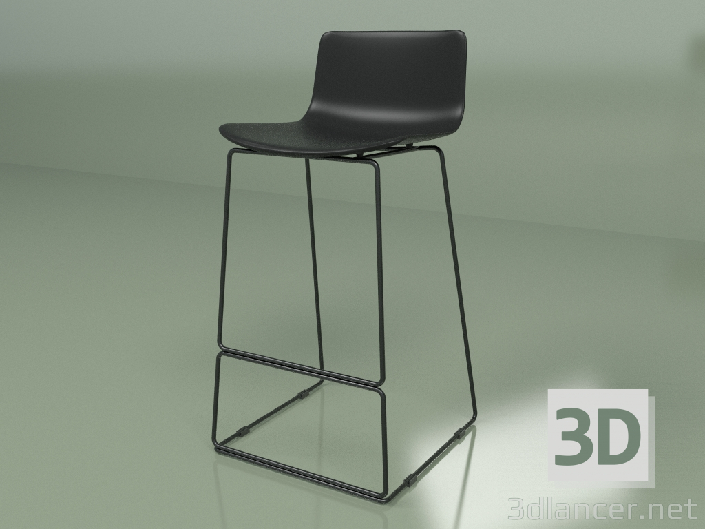 3d model Taburete de bar Neo (negro) - vista previa