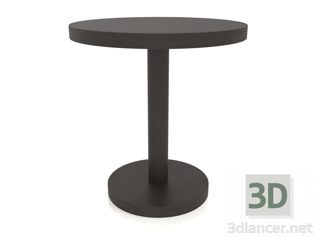 3d model Mesa de comedor DT 012 (D=700x750, madera marrón oscuro) - vista previa