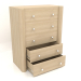 modèle 3D Commode TM 022 (ouverte) (910x480x1140, bois blanc) - preview