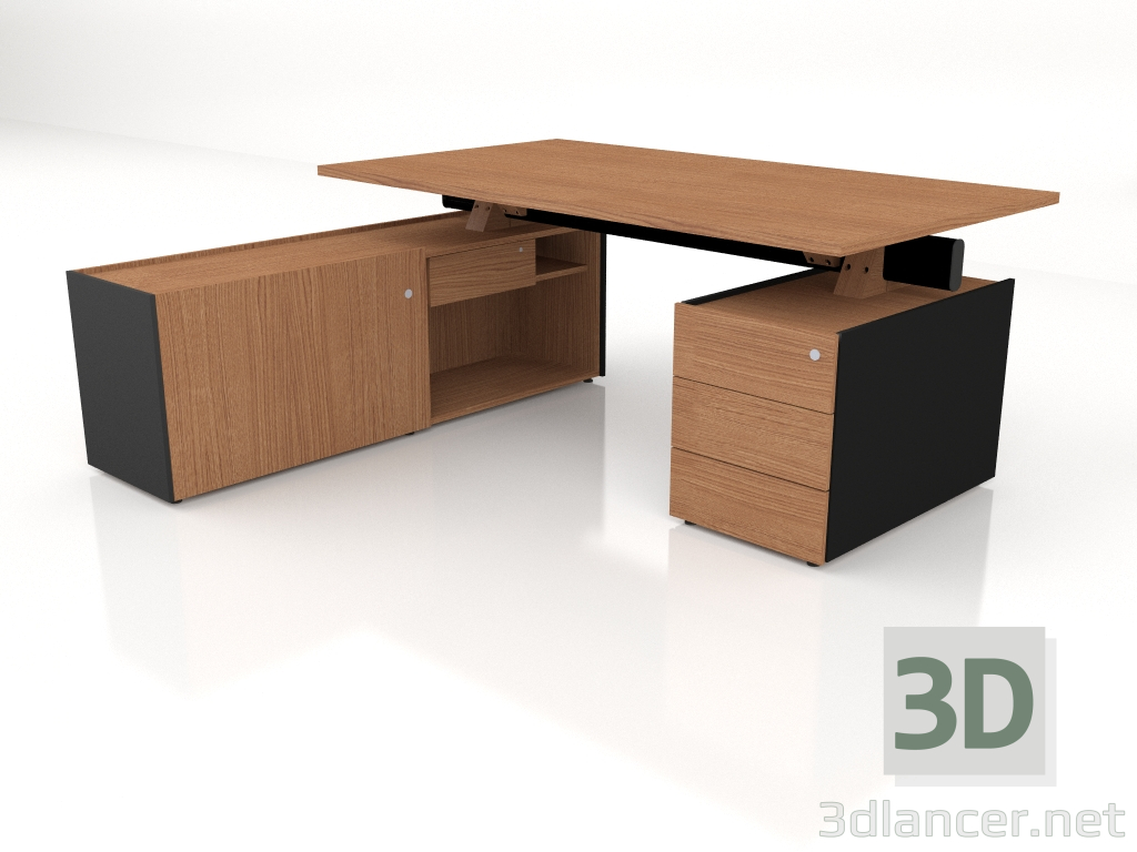 3d model Mesa de trabajo Viga Executive V09L (1800x1801) - vista previa