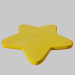 3d model simple star rounded corners - preview