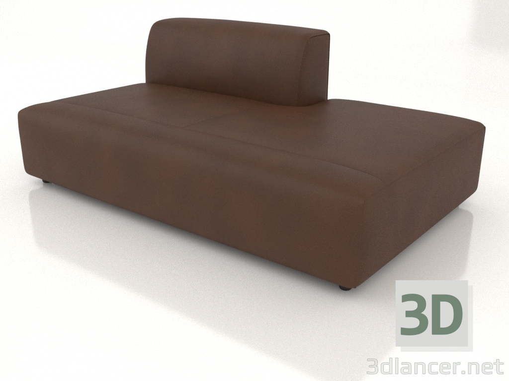 3d model Módulo sofá 183 individual extendido hacia la izquierda - vista previa