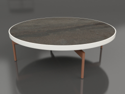 Mesa de centro redonda Ø120 (Gris ágata, DEKTON Radium)