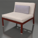 3d model Sofa module, section 3 (Wine red) - preview