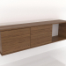 3d model Estantería colgante ESTANTE 7 (con 1 sección abierta a la derecha) 1400 mm (nogal claro) - vista previa
