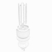 3d Eco-filament Globe shaped bulb model buy - render